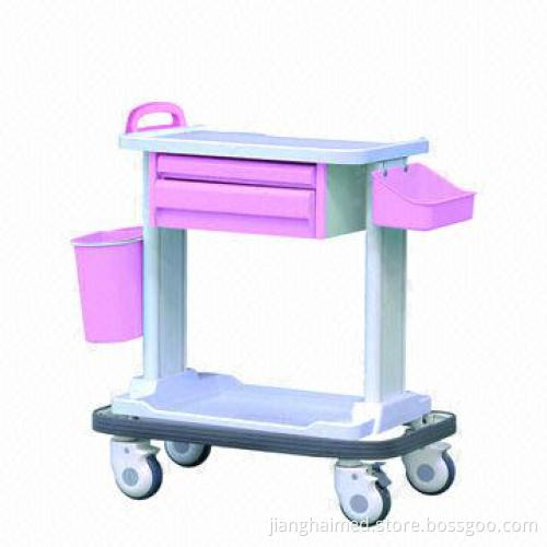 Hospital cart, made of ABS plastic, CE/ISO 9001 and 13485 certified